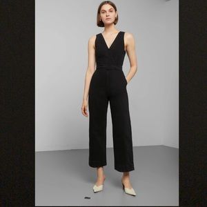 Weekday V Neck Denim Jumpsuit in Black sz 42 (10/12)
